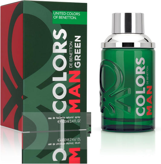 Colors Green Caballero Benetton 100 ml Edt Spray - Hombre