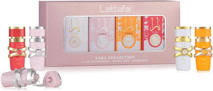 Set Yara Dama Lattafa Mini 4Pz Candy 5Ml Edp/ Tous 5Ml Edp/ Moi 5Ml Edp/ Yara 5Ml Edp - Mujer
