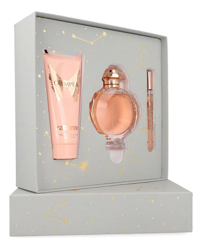 Rabanne Set Olympea 3Pzs 80Ml Edp Spray/ Body Lotion 100Ml/ 6Ml Edp - Mujer