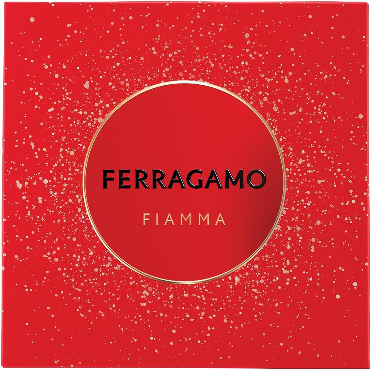 Set Ferragamo Fiamma 3Pzs 100Ml Edp Spray/ Body Lotion 100Ml/ 15Ml Edp Spray - Mujer