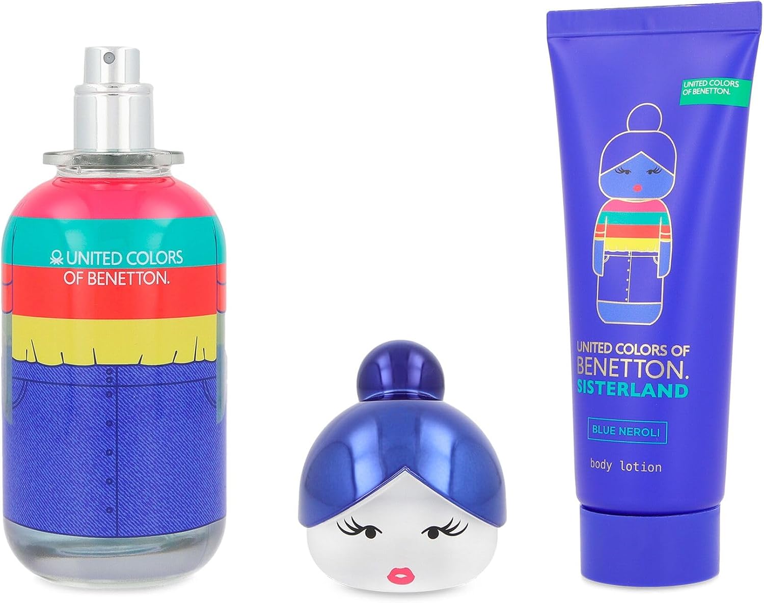 Set Benetton Sisterland Blue Neroli 2Pzs 80Ml Edt Spray/ Body Lotion 75Ml  Mujer