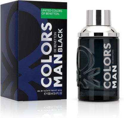 Colors Black Caballero Benetton 100 ml Edt Spray - Hombre