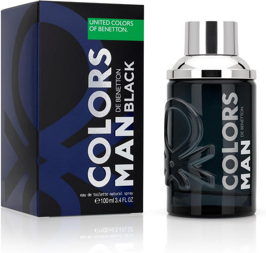 Colors Black Caballero Benetton 100 ml Edt Spray - Hombre