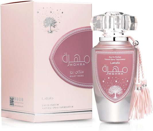 Mohra Silky Rose Dama Lattafa 100 ml Edp Spray - Mujer