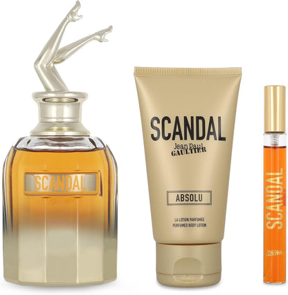 Set Jean Paul Gaultier Scandal Absolu 3Pzs 80Ml Edp Spray/ Body Lotion 75Ml/ 10Ml Edp Spray - Mujer
