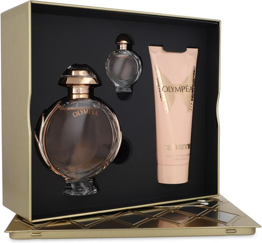 Rabanne Set Olympea 3Pzs 80Ml Edp Spray/ Body Lotion 100Ml/ 6Ml Edp - Mujer