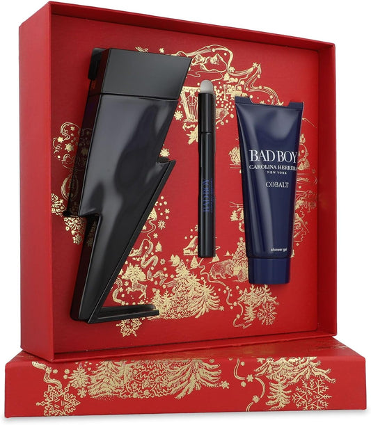 Set Bad Boy Cobalt Elixir 3Pzs 100Ml Edp Spray/ Shower Gel 100Ml/ 10Ml Edp Spray - Hombre