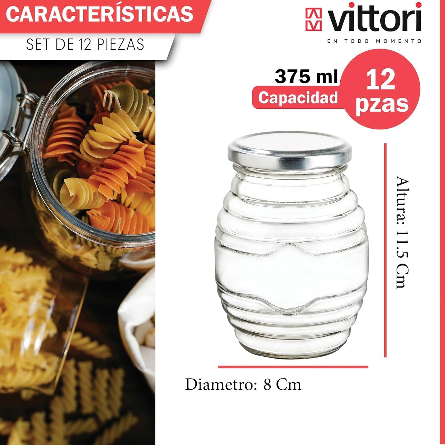 Frasco Barrilito Vidrio 350 ml C/ Tapa 3402