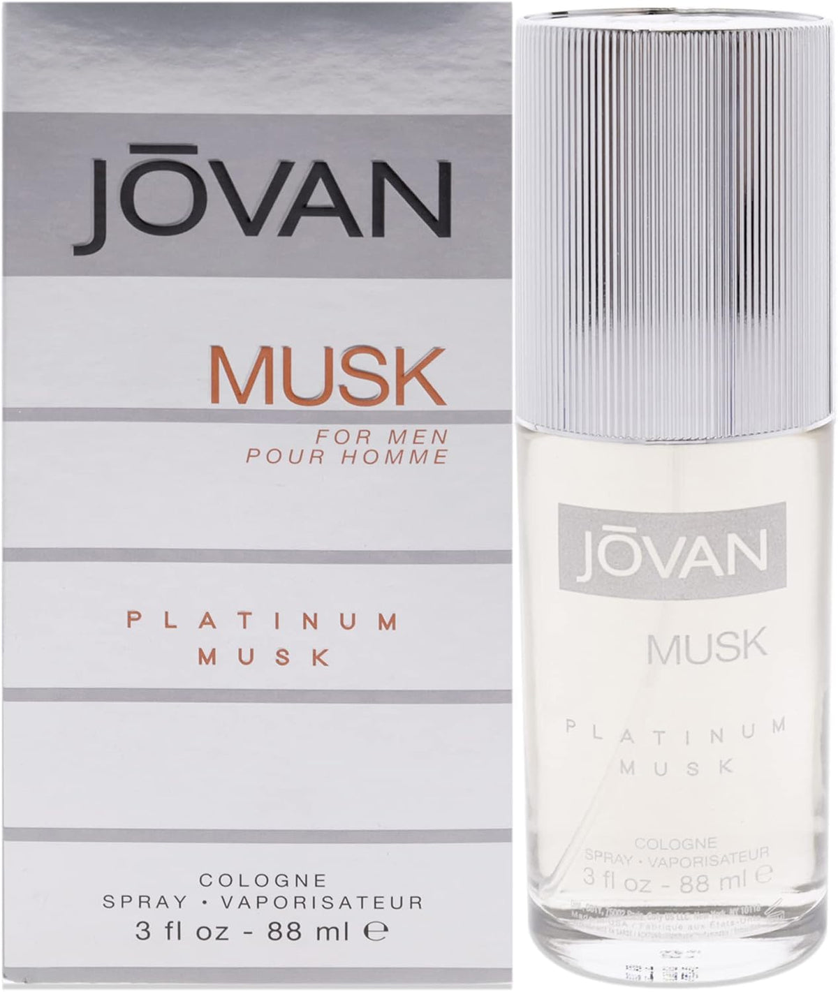 Jovan Platinum Musk Caballero Jovan 88 ml Cologne Spray - PriceOnLine | Perfumes y Fragancias PriceOnLine