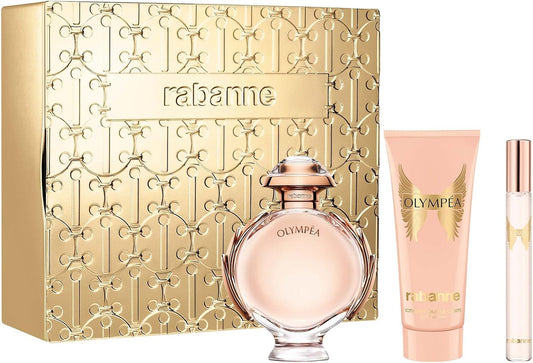 Set Olympea 3Pzs 80Ml Edp Spray/ Body Lotion 100Ml/ 10Ml Edp Spray - Mujer