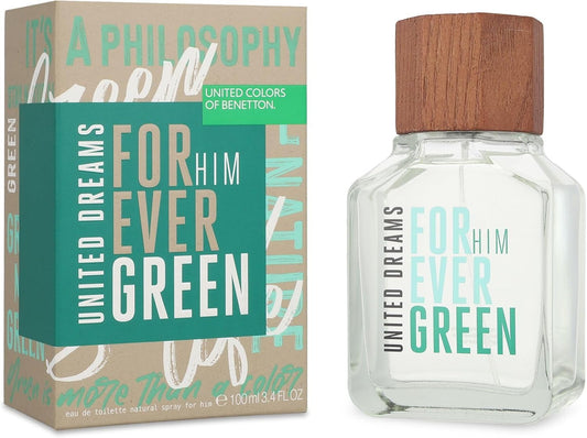 Benetton Forever Green Man 100Ml Edt Spray Sin Celofan - Hombre