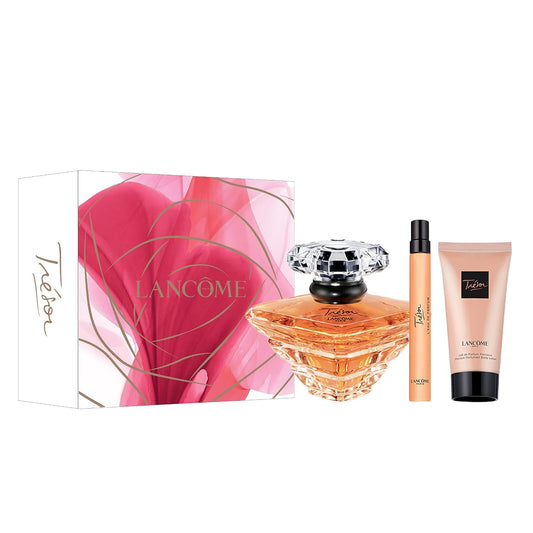 Set Perfume Tresor Lancome 3Pzs 100Ml Edp Spray /Body Lotion 50Ml/ 10Ml Edp Spray - Mujer