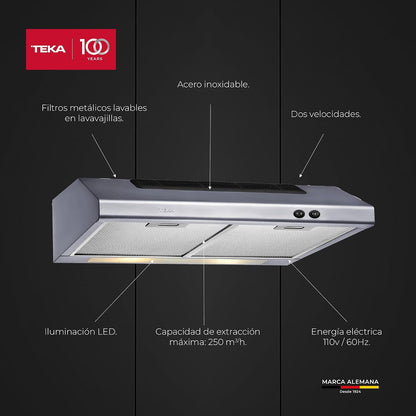 Campana Teka Empotrable Tmx 60 Titanium 90705