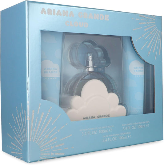 Set Ariana Grande Cloud 3Pzs 100Ml Edp Spray/ Shower Gel 100Ml/ Body Souffle 100Ml - Mujer