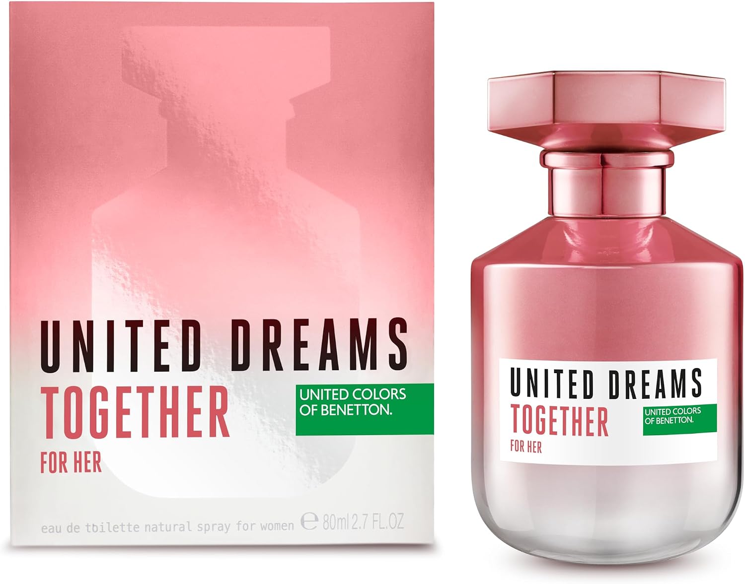 United Dreams Together For Her Dama Benetton 80 ml Edt Spray - Mujer