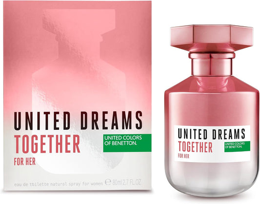 United Dreams Together For Her Dama Benetton 80 ml Edt Spray - Mujer