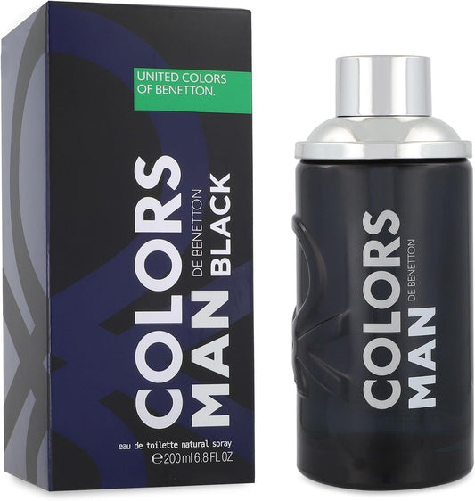 Benetton Benetton Colors Black 200Ml Edt Spray - Hombre