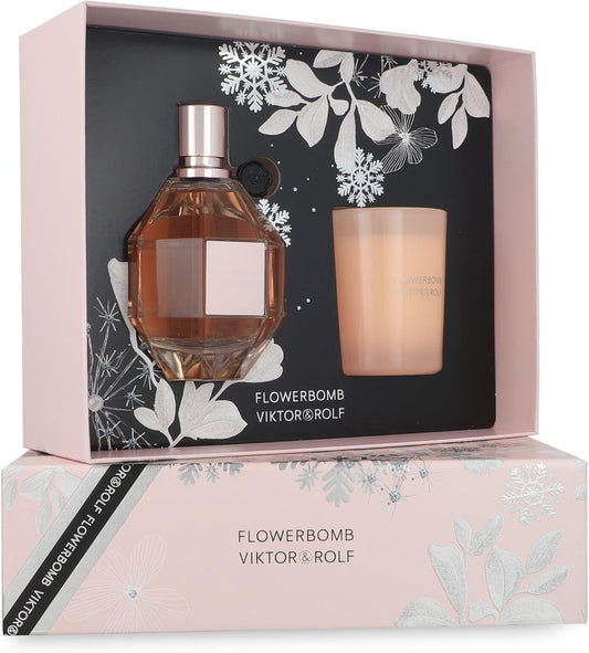 Viktor & Rolf Set Viktor & Rolf Flowerbomb 2Pzs 100Ml Edp Spray/ Vela Aromatica 70G - Mujer