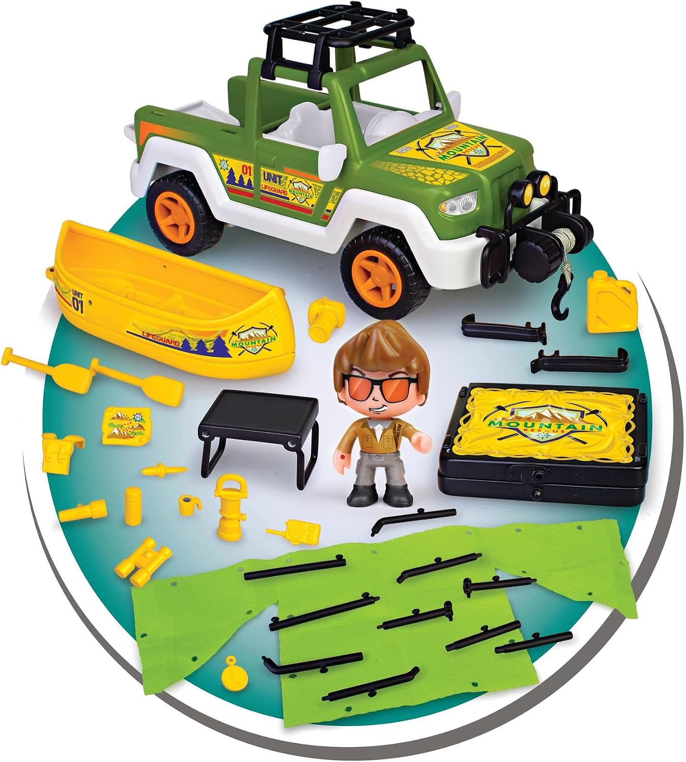 Pinypon Rescate Action Wild Life Pick Up Con Canoa Famosa