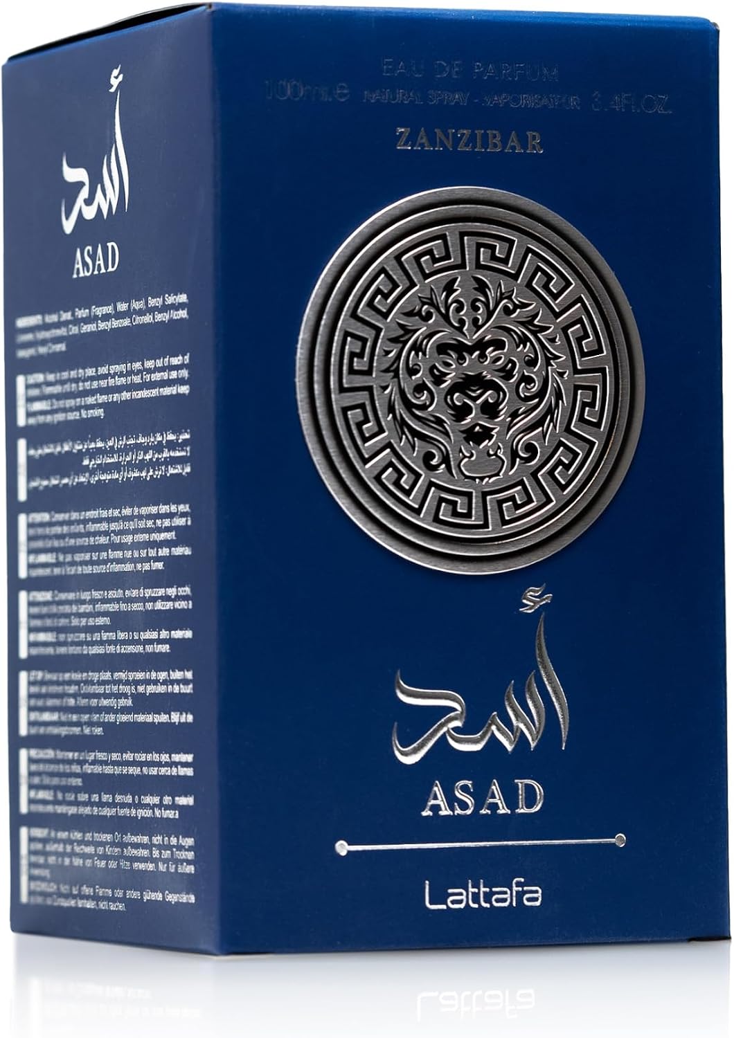 Asad Zanzibar Caballero Lattafa 100 ml Edp Spray - Hombre