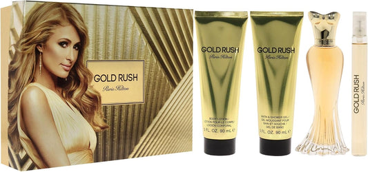 Set Gold Rush Paris Hilton 4 Pz 100Ml Edp Spray - Mujer