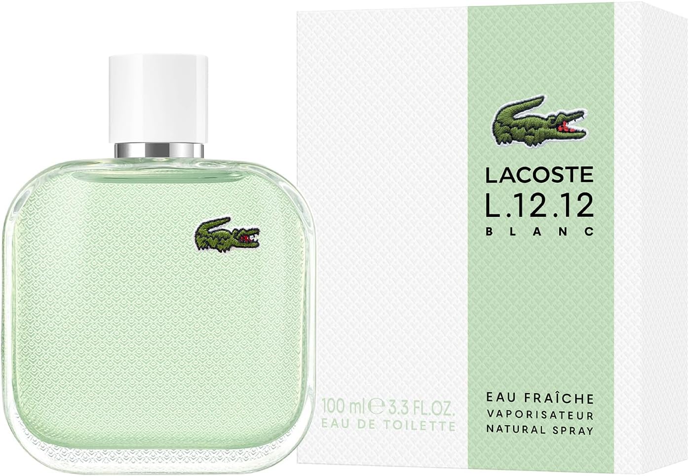 Eau De Lacoste L.12.12 Blanc Eau Fraiche Caballero Lacoste 100 ml Edt Spray - Hombre