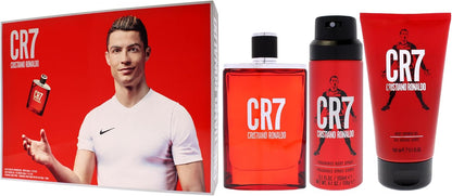 Set Cristiano Ronaldo Cr7 3Pzs 100Ml Edt Spray/ Body Spray 150Ml/ Shower Gel 150Ml - Hombre