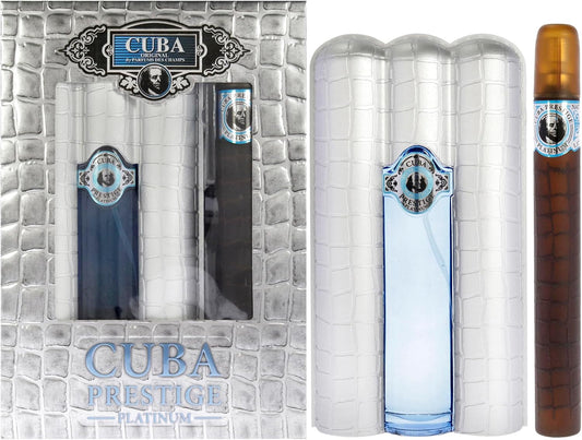 Set Cuba Prestige Platinum 2Pzs 90Ml Edt Spray/ 35Ml Edt Spray - Hombre