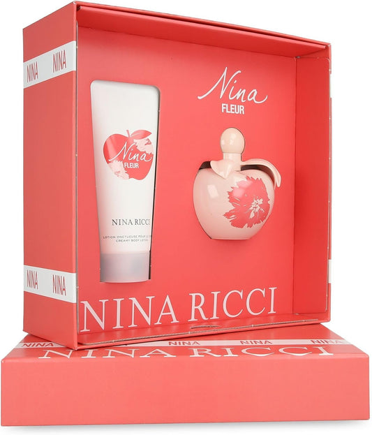 Set Nina Fleur 2Pz 80Ml Edt Spray/ Body Lotion 100Ml - Mujer