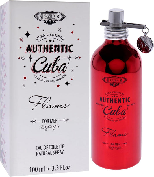 Authentic Cuba Flame Caballero Des Champs 100 ml Edt Spray - Hombre