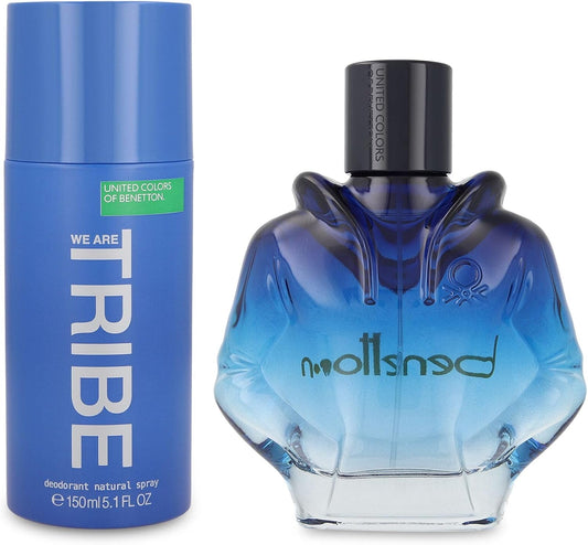 Set Benetton We Are Tribe 2Pzs 90Ml Edt Spray/ Desodorante 150Ml Spray - Hombre