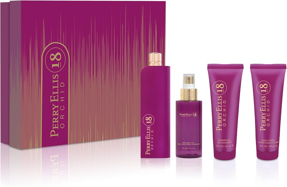 Set Perry 18 Orchid Dama Perry Ellis 4 pz - Mujer
