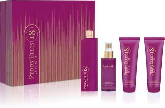Set Perry 18 Orchid Dama Perry Ellis 4 pz - Mujer