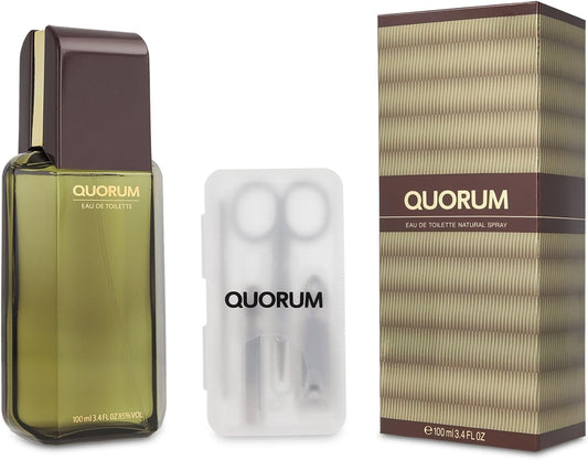 Quorum 100Ml Edt Spray / Kit Manicure Antonio Puig - Hombre