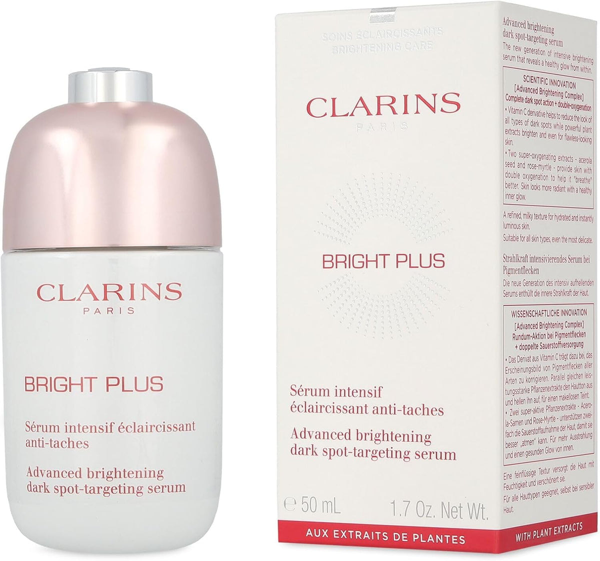 Clarins Suero Facial Bright Plus Serum - 50Ml - Mujer
