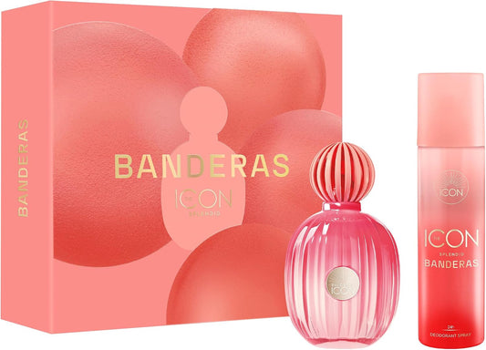 Banderas Set Banderas The Icon Splendid 2Pzs 100Ml Edp Spray/ Desodorante 150Ml Spray - Mujer