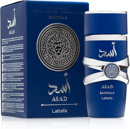 Asad Zanzibar Caballero Lattafa 100 ml Edp Spray - Hombre