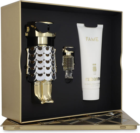 Set Fame 3Pzs 80Ml Edp Spray/ Body Lotion 100Ml/ 4Ml Edp Spray - Mujer