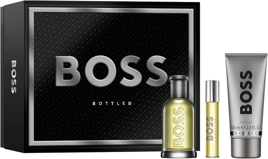 Set Boss Bottled 3Pzs 100Ml Edt Spray/ Shower Gel 100Ml/ 10Ml Edt Spray - Hombre