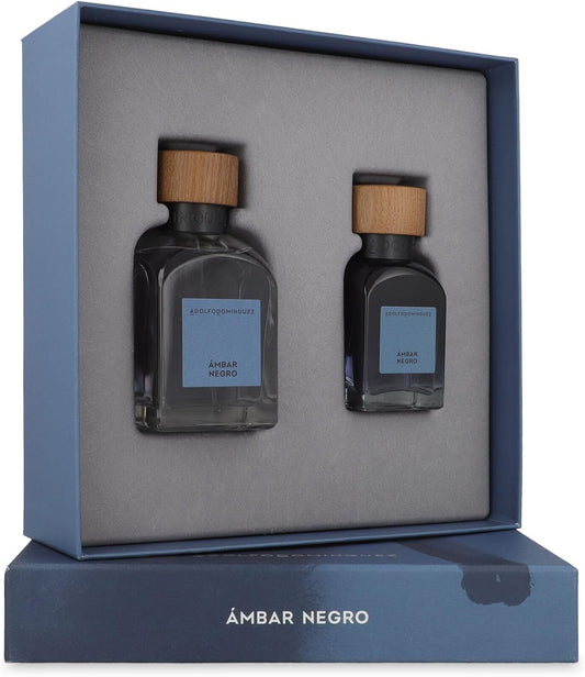 Set Adolfo Dominguez Ambar Negro 2Pzs 120Ml Edp Spray/ 60Ml Edp Spray - Hombre