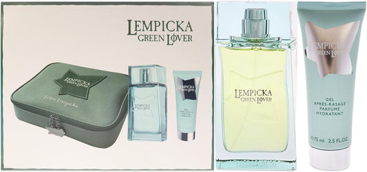 Set Lempicka Green Lover 2Pz 100Ml Spray Bolsa De Aseo - Hombre