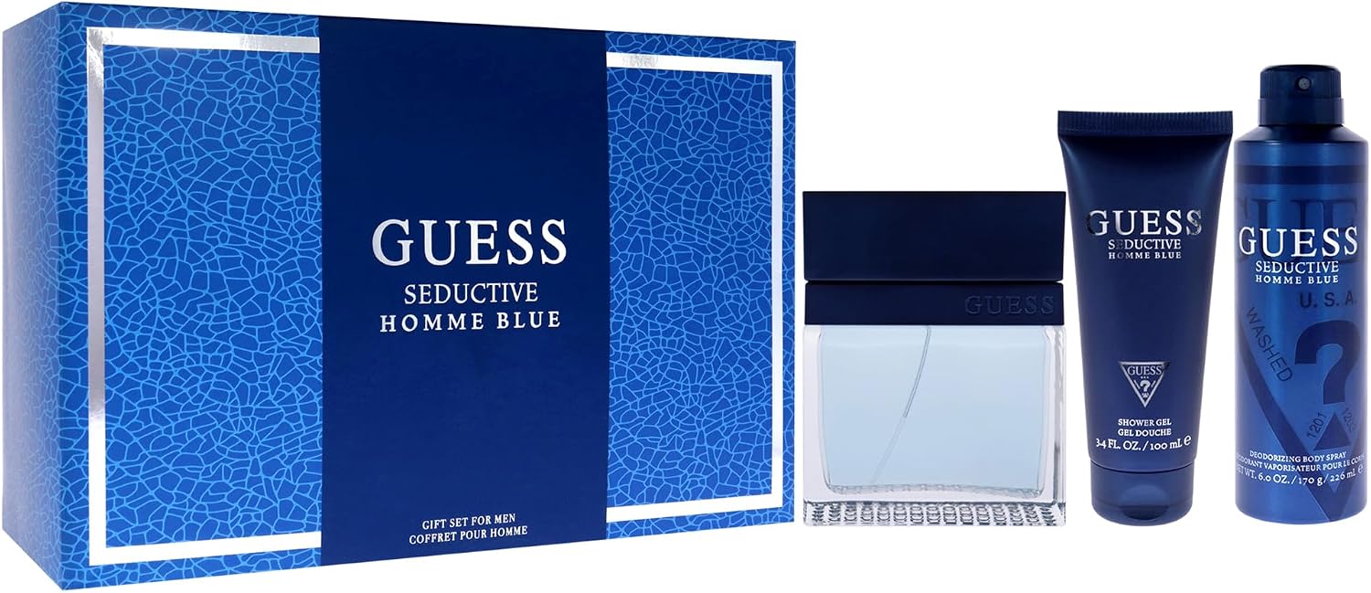 Set Guess Seductive Homme Blue Caballero Guess 4 pz - Hombre
