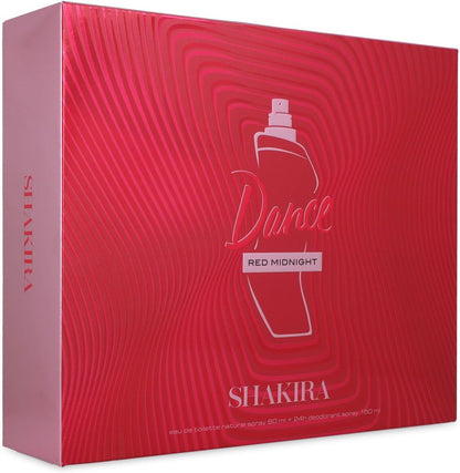 Set Shakira Dance Red Midnight 2Pzs 80Ml Edt Spray/ Desodorante 150Ml Spray - Mujer