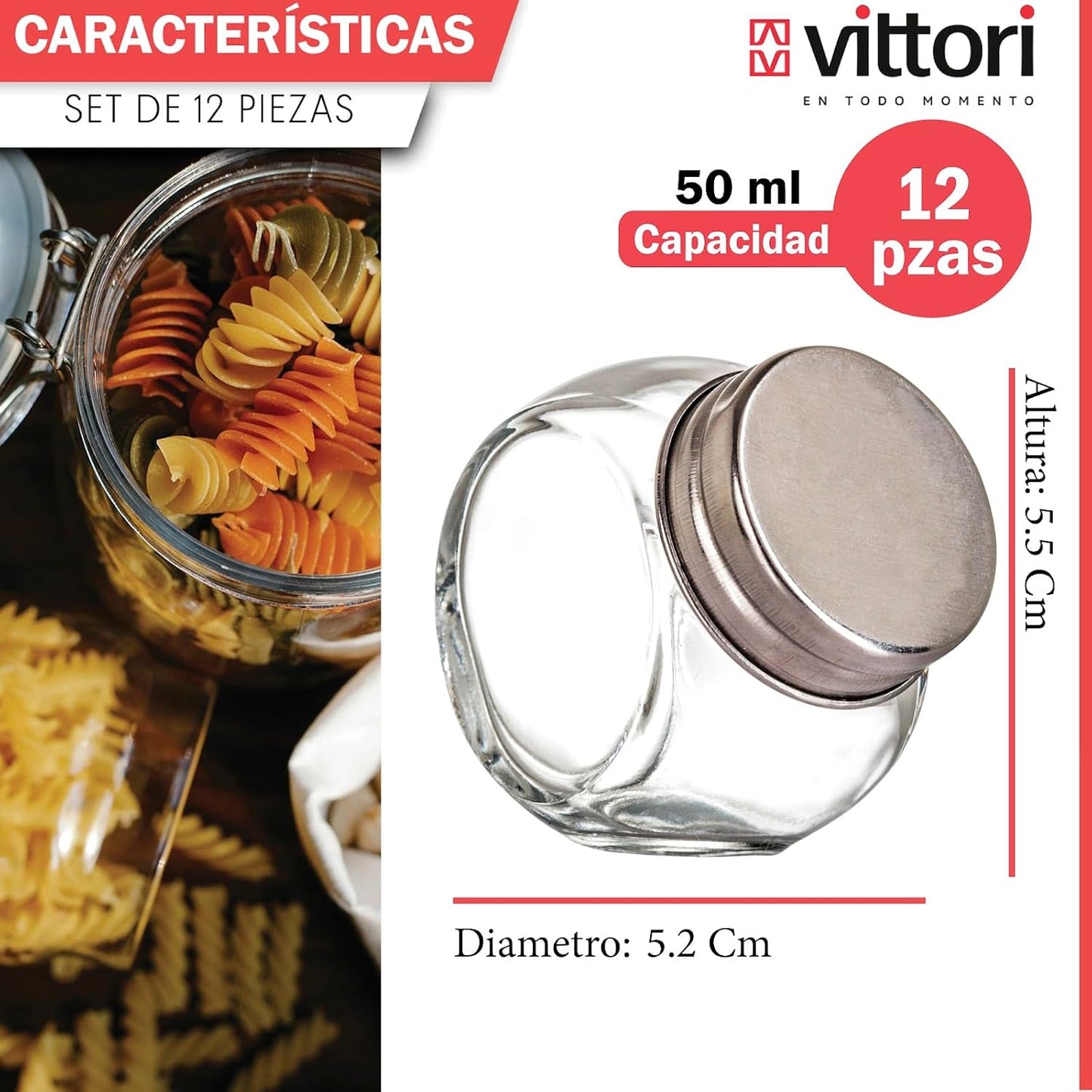 Frasco Brocal Vidrio Posiciones Tapa Rosca 50 ml 0645