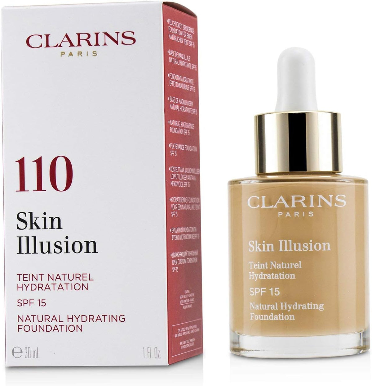 Base Liquida Skin Illusion Natural Hydrating Foundation Spf15 -110 Honey 30Ml - Mujer