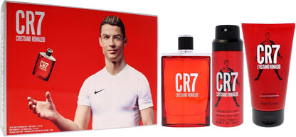 Set Cristiano Ronaldo Cr7 3Pzs 100Ml Edt Spray/ Body Spray 150Ml/ Shower Gel 150Ml - Hombre