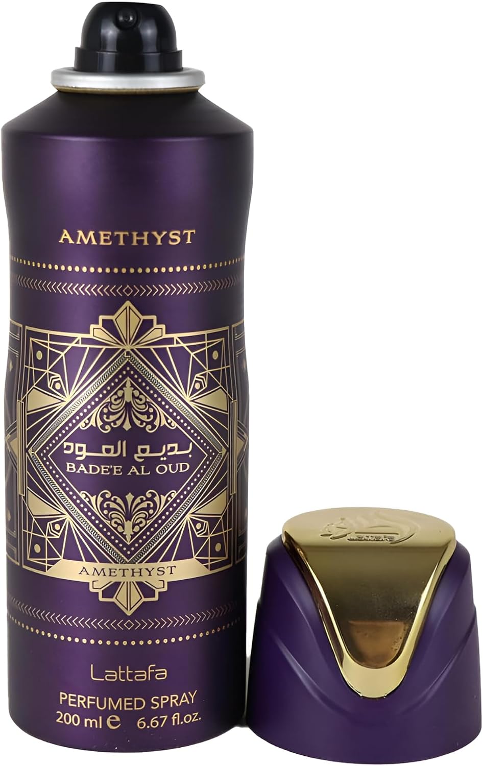 Bade’e Al Oud Amethyst Lattafa Body Spray Perfumed Deodorant Spray 200 ml - Unisex