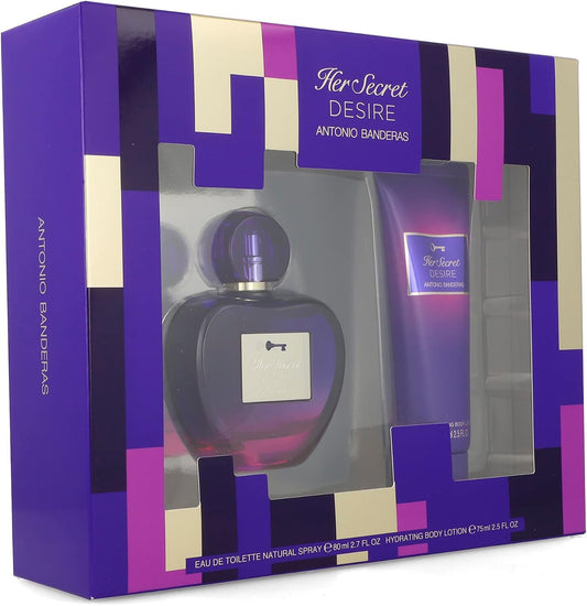 Set Her Secret Desire 2Pz 80Ml Edt Spray/ Body Lotion 75Ml - Mujer