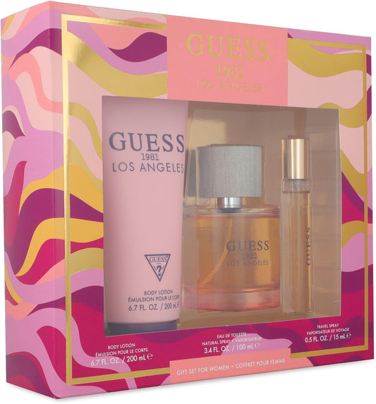 Guess Set Guess 1981 Los Angeles 3Pzs 100Ml Edt Spray/ Body Lotion 200Ml / 15Ml Edt Spray - Mujer
