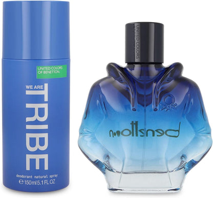 Benetton Set Benetton We Are Tribe 2Pzs 90Ml Edt Spray/ Desodorante 150Ml Spray  Hombre